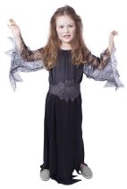 Kostým čarodějnice černá vel. M / HALLOWEEN - Sety a části kostýmů pro děti