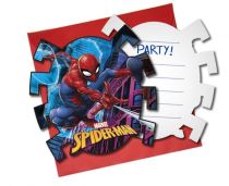 Pozvánky s obálkami SPIDERMAN - Team up - 6 ks - Narozeniny