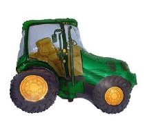 Balón foliový 60 cm Traktor - farma - zelený - Dekorace