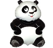 Balón foliový 35 cm  Panda (NELZE PLNIT HELIEM) - Příslušenství