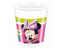 Plastové kelímky myška MINNIE - Happy Helpers - 200 ml - 8 ks - Mickey - Minnie mouse - licence