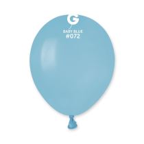 Balónek latexový MINI - 13 cm – Světle modrá - Baby modrá 1 KS - Fóliové