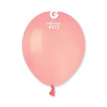 Balónek latexový MINI - 13 cm – Světle růžová - Baby růžová 1 KS - Fóliové