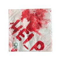 Ubrousky - Krvavé otisky - krev - Halloween 33 x 33 cm - 20 ks - Dekorace