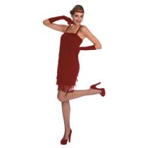 Dámský kostým - šaty Charlestone červené - vel. M - Celebrity