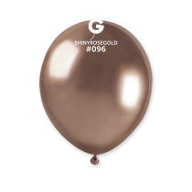 Balónek chromovaný  MINI - 13 cm - lesklý růžovo zlatý - 1ks - Narozeniny