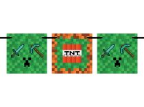 Girlanda vlajky Minecraft - TNT - 300 cm - Oslavy
