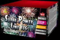 Ohňostroj - BATERIE VÝMETNIC SUPER POWER LINE 136 RAN 2/1 - multikalibr - Ohňostroje
