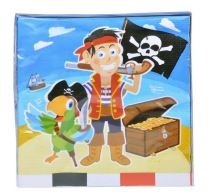 Papírové ubrousky Pirát - 33 x 33 cm - 20 ks - Sety a části kostýmů pro děti