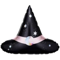 Foliový balónek klobouk - Halloween - čarodějnice - 60 cm - Halloween doplňky