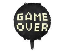 Balón foliový s nápisem GAME OVER - Game - Rozlučka se svobodou - 45 cm - Kravaty, motýlci, šátky, boa