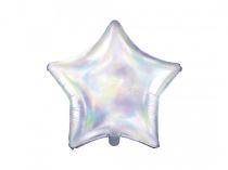 Balón foliový 48 cm Hvězda opalizující / duhová - Unicorn / Jednorožec - Donut párty