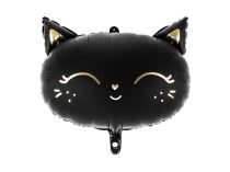 Balón foliový - kočička - kočka - černá - 48 cm - Narozeniny