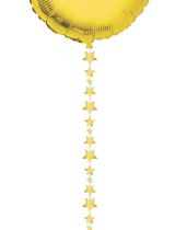 Dekorační stuha - závěs na balónky hvězdy - zlaté - 2 m - 1 ks - Balónkové girlandy a trsy