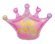 Balón foliový Růžová korunka - Little Princess - 60cm - Fóliové