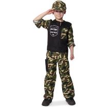 Kostým ARMY voják dětský 9-11 let , vel.140-158 cm - Balónky