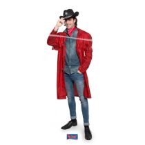 Červený plášť - kovboj, unisex - Kostýmy pánské