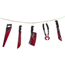 Girlanda - krvavé nářadí 180 cm - Halloween - Halloween dekorace