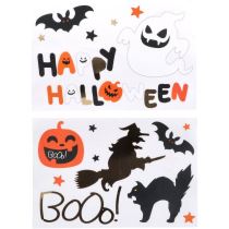Nálepky - samolepky Happy Halloween BoOo! - 18 ks - Halloween dekorace