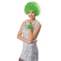 Paruka AFRO zelená - Karnevalové doplňky
