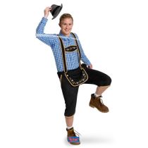 Oktoberfest kalhoty bavorák černé vel.M/L (46-50) - Karnevalové kostýmy pro dospělé