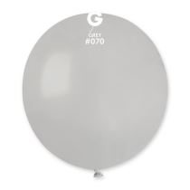 Balónek latexový 48 cm – Pastelový šedý - 1 KS - Latex