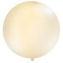 Balón latex 80 cm - transparentní - béžový 1 ks - Latex