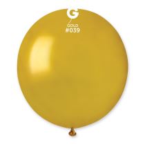 Balónek latexový 48 cm – Metalický zlatý, 1 KS - Narozeniny
