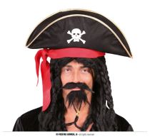 Klobouk kapitán pirát se stuhou dospělý - Klobouky, helmy, čepice