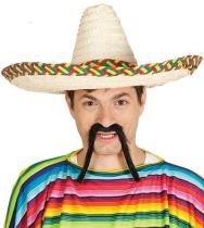 Slaměný klobouk sombrero - Mexiko 50 cm - Sety a části kostýmů pro dospělé