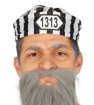 Čepice vězeň - trestanec - zločinec - unisex - Karnevalové kostýmy pro dospělé