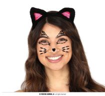 Nalepovací kamínky na obličej - Kočka - kočička - Halloween - Párty program