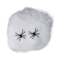 Pavučina bílá 20g + 2 pavouci - Halloween - Halloween dekorace