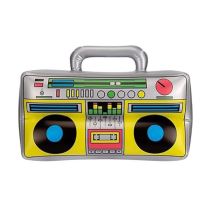 Nafukovací rádio - disco - 80.léta - 40 x 20 cm - Čelenky, věnce, spony, šperky