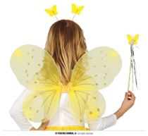 Dětská sada motýlek - čelenka,křídla,hůlka - 3 ks - unisex - Čelenky, věnce, spony, šperky