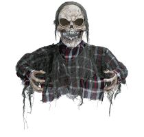 Dekorace Zombie - pohyblivá se zvukem a světlem - 120 cm - Halloween - Masky, škrabošky