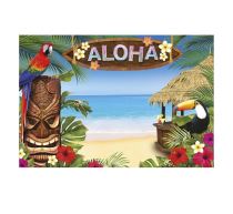 Banner - plachta Hawaii - havaj - Aloha - 220 x 150 cm - Karnevalové kostýmy pro děti