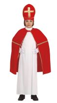 Dětský kostým - plášť Mikuláš - Vánoce - 75 cm - unisex - Kostýmy pro holky