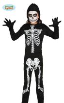 Dětský kostým KOSTRA - kostlivec - vel.7-9 let - Halloween - Párty program