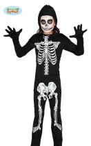 Dětský kostým KOSTRA - kostlivec - vel.10-12 let - Halloween - Helium