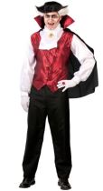 Kostým Vampír - Dracula - upír - vel. M (48-50) - Halloween - Kostýmy pro kluky