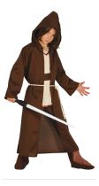 Kostým bojovník - hnědý plášť - Jedi - vel. (7-9 let) - Kostýmy pro kluky