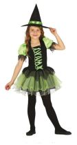 Dětský kostým čarodějnice - Halloween - vel. 10-12 let - Horrorová párty