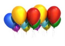 Helium plnění  latexových balónků 33 cm - Balónky
