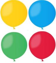 Helium plnění latexových balonků 60 cm - Balónky