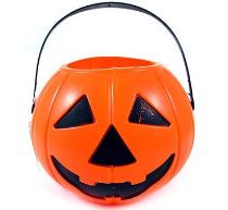 Kyblík dýně - pumpkin - HALLOWEEN - 15 x 11 cm - Masky, škrabošky, brýle