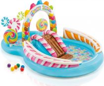 Nafukovací dětský bazén - brouzdaliště se skluzavkou - Candy Zone - 295 x 191 x 130 cm - Nafukovací doplňky
