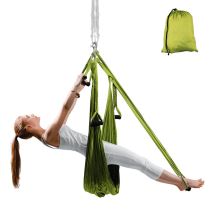 Popruhy na aero jógu inSPORTline Hemmok Barva zelená - Pomůcky na jógu