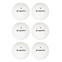 Pingpongové míčky inSPORTline Elisenda S1 6ks Barva bílá - Míčové sporty