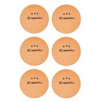 Pingpongové míčky inSPORTline Elisenda S3 6ks Barva oranžová - Stolní tenis